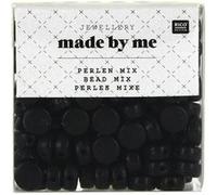 Assortiment de perles rondes en plastique - Noir - Environ 165 pcs Noir G