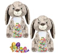 Assortiment de petits Chocolats de Pâques | 2x30 confiseries et leurs Lapins : KINDER Schokobons, MILKA, Figurines et Œufs | Idéal à Offrir, Cacher ou comme Décoration de Pâques