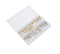 Assortiment de pièces de montre étanche 3,5-5,0 mm Or Argent | Comprend des couronnes de 3,5 mm, 4,0 mm, 4,5 mm, 5 mm, design étanche, finition or et argent, construction en métal