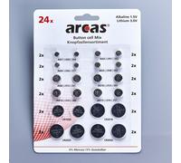 Assortiment de piles bouton, 24 pcs.