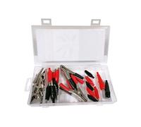 assortiment de pinces crocodiles - coffret 28 pinces -