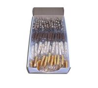 Assortiment de portions individuelles de nougat, turron, touron - 2 kg (environ 100 portions). Envoi de Jijona fraîchement préparé.