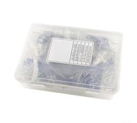 Assortiment de résistances à couche de carbone 5 W, 60 valeurs, 300 pièces | Tolérance de 5 %, code couleur à 4 bandes, taille 24 x 8 mm, idéal pour les projets électroniques et les réparations de