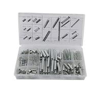 Assortiment de ressorts emballés dans une boîte transparente pour projets de réparation, résistance à l'acide et ressorts de résistance