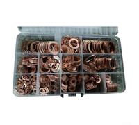 Assortiment de rondelles plates en cuivre pour matériel industriel avec boîte de différentes tailles M5-M22 150-400 pièces (300 pièces)