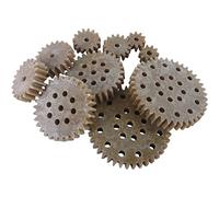 Assortiment de roues dentées Reely 330209 bois, plastique Type de module: 1.0 Nombre de dents: 10, 15, 20, 30, 40 10 pc(s)