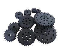 Assortiment de roues dentées Reely 330219 bois, plastique Type de module: 1.0 Nombre de dents: 10, 15, 20, 30, 40 10 pc(s)