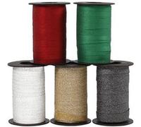 Assortiment de rubans cadeaux 10 mm - 5 bolducs à paillettes de 100 m G
