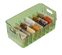 Assortiment de saveurs - Bac en acrylique transparent, cloison interne, séparateur amovible, catégorie de disposition verticale, transparent, 25,4 cm, pour garde-manger, armoire de cuisine, plan de