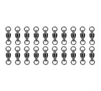 Assortiment de tailles pour tous les besoins de pêche, émerillons à roulement à billes, lot d'anneaux fendus (1#)