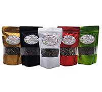 Assortiment de thés au safran, thé vert, thé noir et thé blanc BIO