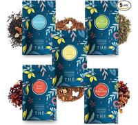 Assortiment de Thés et d'Infusions COMPTOIR FRANÇAIS DU THÉ | 5 sachets refermables de 20g de thés vrac pour varier les plaisirs