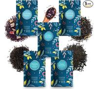 Assortiment de Thés Noirs COMPTOIR FRANÇAIS DU THÉ | 5 sachets refermables de 20g de Thés vrac pour varier les plaisirs