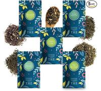 Assortiment de Thés Verts Classiques COMPTOIR FRANÇAIS DU THÉ | 5 sachets refermables de 20g de Thés vrac pour varier les plaisirs