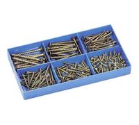 Assortiment de vis à bois - N.A. - sans modèle - 200 pièces - Conforme DIN 7505 - Vendu en pack