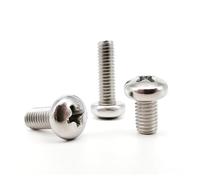 Assortiment de vis à tête cylindrique cruciforme en acier inoxydable 304, 400/2100 pièces (M1,6, M2, M2,5, M3, M4, M5), écrous, rondelles, boîte(Set D 2100pcs)