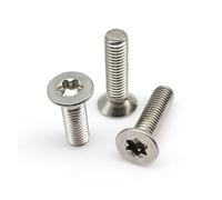 Assortiment de vis à tête fraisée plate Torx en acier inoxydable 304, 400/650/2100X M1.6 M2 M2.5 M3 M4 M5, écrous, rondelles, boîte(Set D 2100pcs)