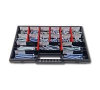 Assortiment de vis à tête hexagonale M6 - DIN 933/ISO4017 - Boîte de 200 vis - Acier galvanisé