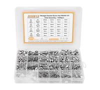 Assortiment de Vis, Écrous et Rondelles, Inox M2 M3 M4 M5, 1220 Pièces - Fixation Robuste et Durable, Haute Résistance pour Électronique et Mécanique