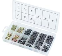 Assortiment de vis et d'écrous cage, 170 pcs (prix indicatif - ref vendue uniquement en présentoir)
