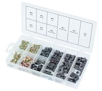 Assortiment de vis et d'écrous cage, 170 pcs (prix indicatif - ref vendue uniquement en présentoir)