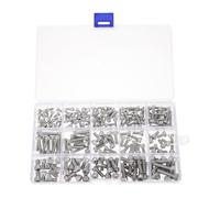 Assortiment de Vis Hexagonales Métriques M3-m5 à Tête Fraisée | Finition Lisse sans Bavure, Haute Résistance à Traction, pour Assemblage de Meubles et Réparation D'appareils