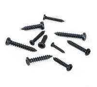 Assortiment de vis M1.2 en acier carbone noir 1100 pièces | Filetage profond, coupe précise, pas de pré-perçage, prise en main sûre, réduit les dommages causés par la came