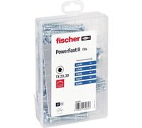 Assortiment de vis pour panneaux daggloméré Fischer Meisterbox PowerFast II PH VG TX 562275 acier étamé par galvanisation 1 set