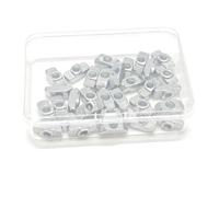 Assortiment d'écrous à fente en T avec boîte de rangement divisée, 100 pièces au total M5 M6 en acier au carbone plaqué nickel pour extrusion d'aluminium 4040 standard européen