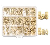 Assortiment d'écrous à insert thermique en laiton, moletés et filetés, for impression 3D sur cuivre(M2-M4 600pcs)
