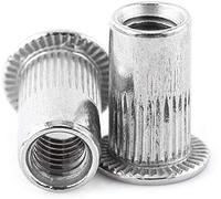 Assortiment d'écrous à riveter M3 M4 M5 M6 M8 - En acier inoxydable 304 - Filetage métrique - Insert - Écrous - Vis de rivet - Kit M5