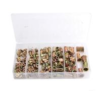 Assortiment d'écrous à rivets 150 pièces avec finition zinc pour M3 M5 M6 M8 M10 dans l'assemblage du panneau de commande d'ascenseur et le boîtier de sécurité
