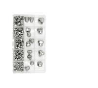 Assortiment d'écrous à tête hexagonale avec filetage, Écrous borgnes hexagonaux en acier inoxydable 304(M3-M10 (115pcs))