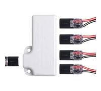 Assortiment d'écrous de fil,Connecteurs de fil en forme de Y enfichables | Connecteurs électriques à poussoir Ensemble de poche d'assortiment de levier-écrou pour fils flexibles toronnés solides les f