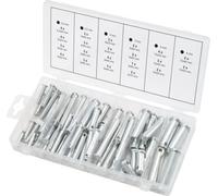 Assortiment d'écrous de sécurité, 60 pcs (prix indicatif - ref vendue uniquement en présentoir)