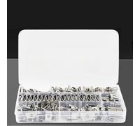 Assortiment d'écrous en tôle, ensemble de fixations à clip en U, 100 pièces en acier inoxydable 304 et 65 Mn, tailles M5 M6 M8 pour réparation de garde-boue automobile