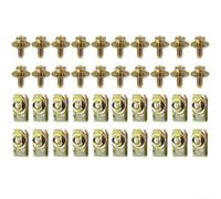 Assortiment d'écrous en U en métal pour voiture avec tailles M5 M6 M8, offrant une prise sûre sur les vis et boulons pour la fixation du tableau de bord et du panneau (écrou à clip 40U)