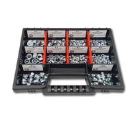 Assortiment d'écrous - Galvanisé - M4-M5-M6-M8 - 235 pcs