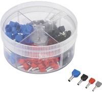 Assortiment dembouts doubles TRU COMPONENTS TE200SS 739884 0.50 mm² 2.50 mm² gris, rouge, noir, bleu 200 pc(s)