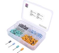 Assortiment d'embouts simples TRU COMPONENTS 0.14 mm² partiellement isolé gris, bleu clair, turquoise, orange 200 pc(s)