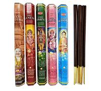Assortiment d'encens Bouddhisme Hindouisme (5 parfums). Lot de 100 bâtons Marque HEM
