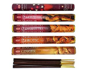 Assortiment d'encens - Bouquet Aphrodisiaque 5 parfums / 100 bâtons | HEM
