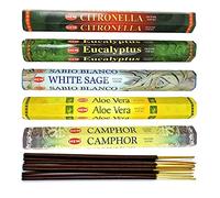 Assortiment d'encens - Bouquet Plantes Médicinales (5 parfums). Lot de 100 bâtons Marque HEM