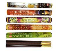 HEM Assortiment d'encens - Bouquet Porte-Bonheur. Lot de 100 bâtons (5 parfums) Marque