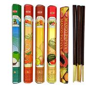 HEM Assortiment d'encens Fruits Exotiques 5 parfums. Lot de 100 bâtonnets Marque
