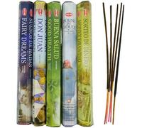 Assortiment d'encens HEM Bouquet ""Bien chez Soi"" (5 parfums). Lot de 100 bâtons