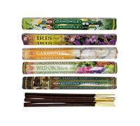 Assortiment d'encens HEM Bouquet ""Fleurs tropicales"". Lot de 100 bâtons (5 parfums)