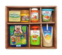 Assortiment d'épicerie en bois