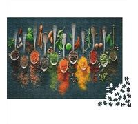 Assortiment d'épices colorées Puzzles 1000 Pièces pour Adultes, Un Jeu De Dexérité Très Difficile Puzzle Éducatif Et Stimulant l'art De La Décoration Moderne 38x26cm/1000pcs