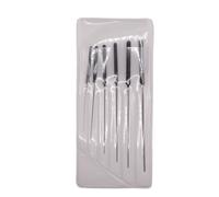 Assortiment d'équarrissoirs à 5 pans avec manche en plastique - Utilisé pour agrandir les trous en horlogerie, bijouterie, bricolage et autres industries de précision (0,60mm - 2,00mm)